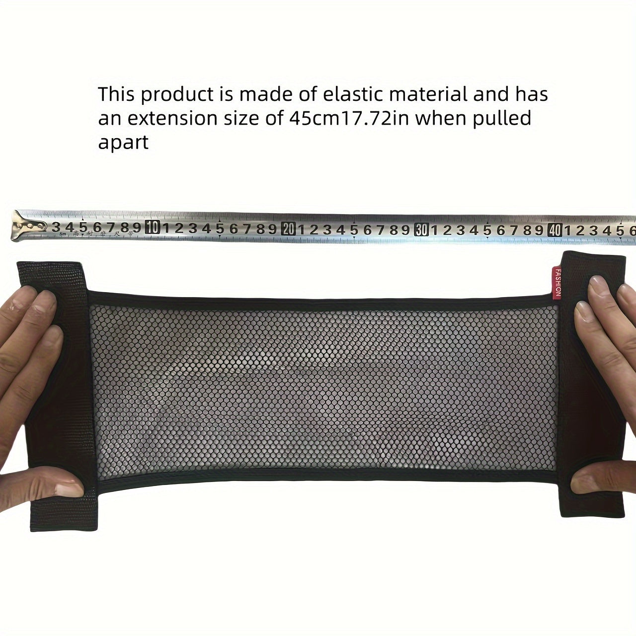 Car Trunk Organizer Durable Nylon Mesh Storage Net with Magic Sticker