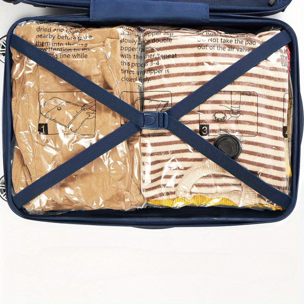 6-Pack Vacuum Storage Bags with Hand Pump for Clothes Bedding and Quilts