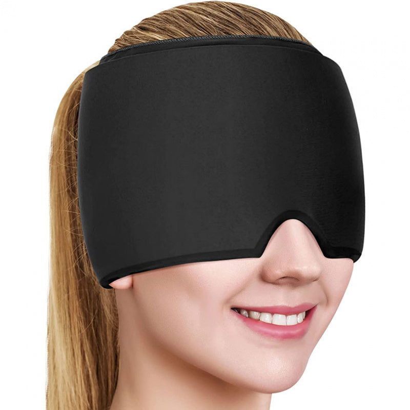 Unisex Facial Cooling Gel Headband Cold Compress Eye Mask Adjustable Headgear