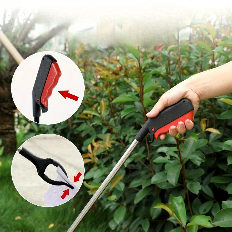 Chiqindilarni yig'ish va baland joylarni tozalash uchun ko'p funksiyali sanitariya asbobi