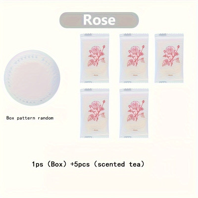 5-Pack Scented Tea Aromatherapy Air Fresheners with Self-Adhesive Tablets for Home and Car Reusable Odor Removers with Extra Shell Animal Print