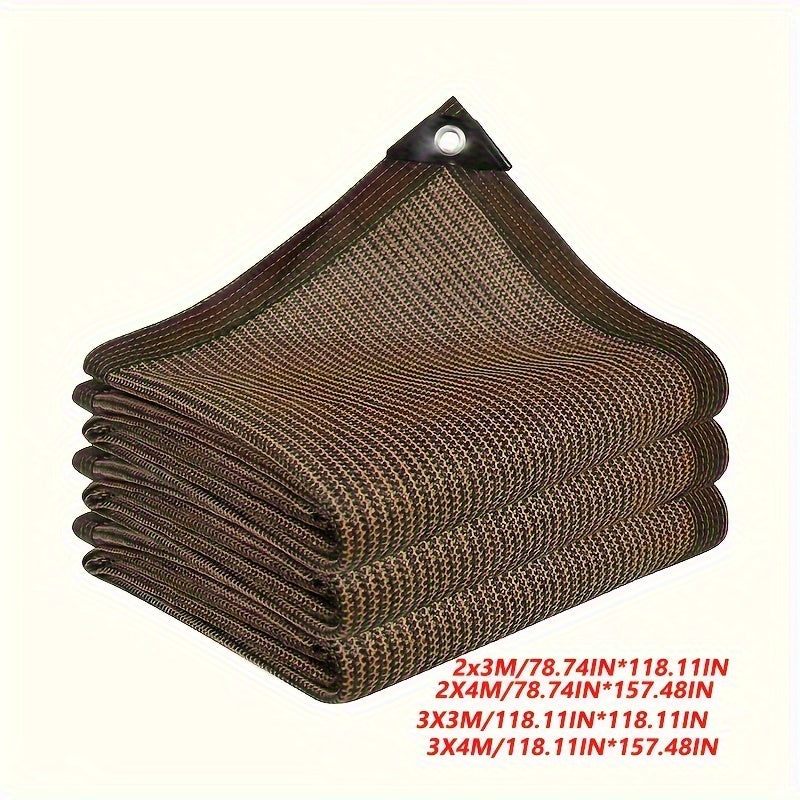 Brown UV-Protection Sun Shade Net for Travel Picnic Pool Various Sizes
