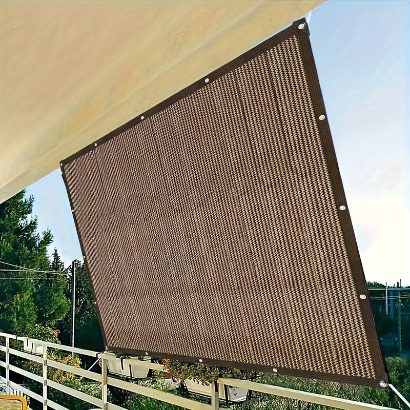 Brown UV Protective Shade Cloth for Garden Patio Pergola 51-60% Shade