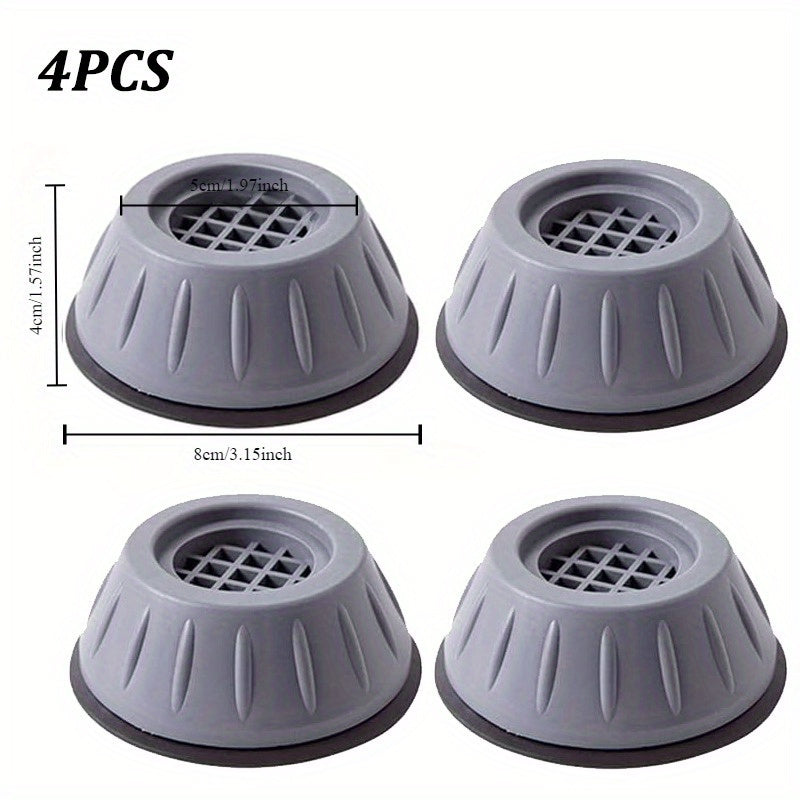 4 Pcs Anti-Vibration Washing Machine Pads Non-Slip Support Base Stand