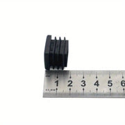 Black Plastic Caps for 19mm Square Table Feet Protect Metal Tubing