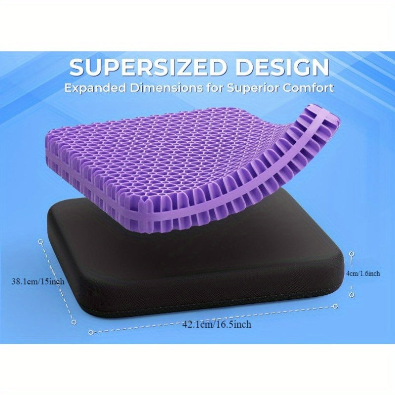 Large Gel Seat Cushion Breathable Cooling Technology for Office Chairs and Wheelchairs