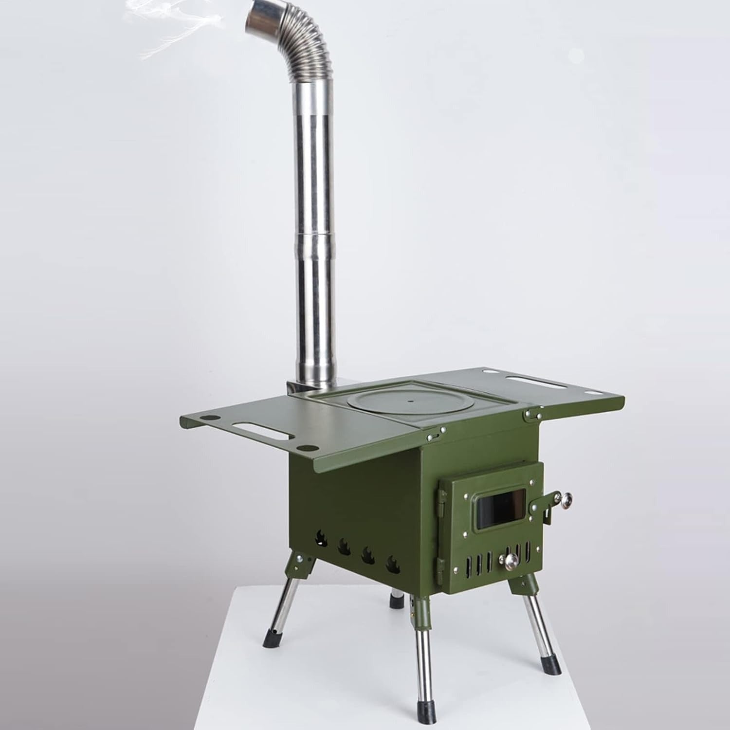 Tubo de codo de chimenea de acero inoxidable de tres piezas, ángulo de 45 grados, diámetro de 5.99cm