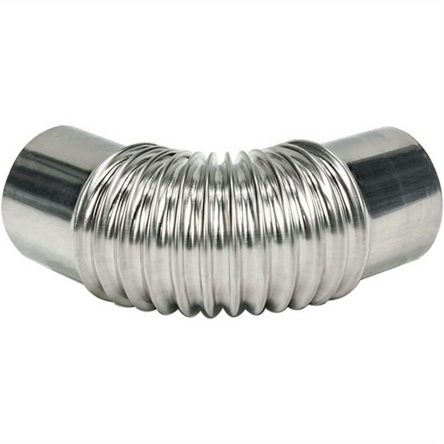 Tubo de codo de chimenea de acero inoxidable de tres piezas, ángulo de 45 grados, diámetro de 5.99cm