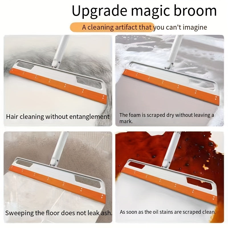Versatile Floor and Window Cleaning Tool with Scraper for Tile Glass Bathrooms