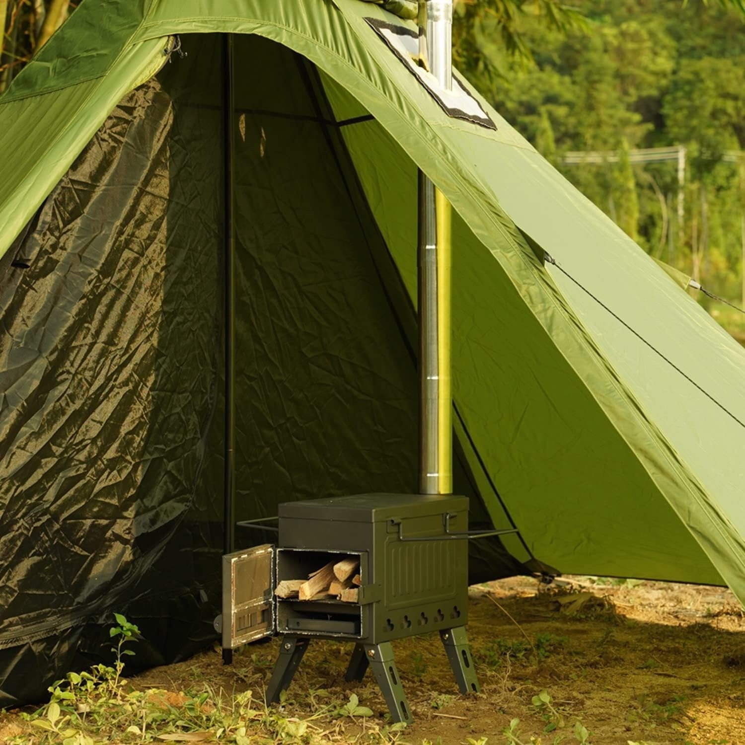 Stainless Steel Stove Pipe Extension 2-Section Straight Flue 5.99cm x 32cm