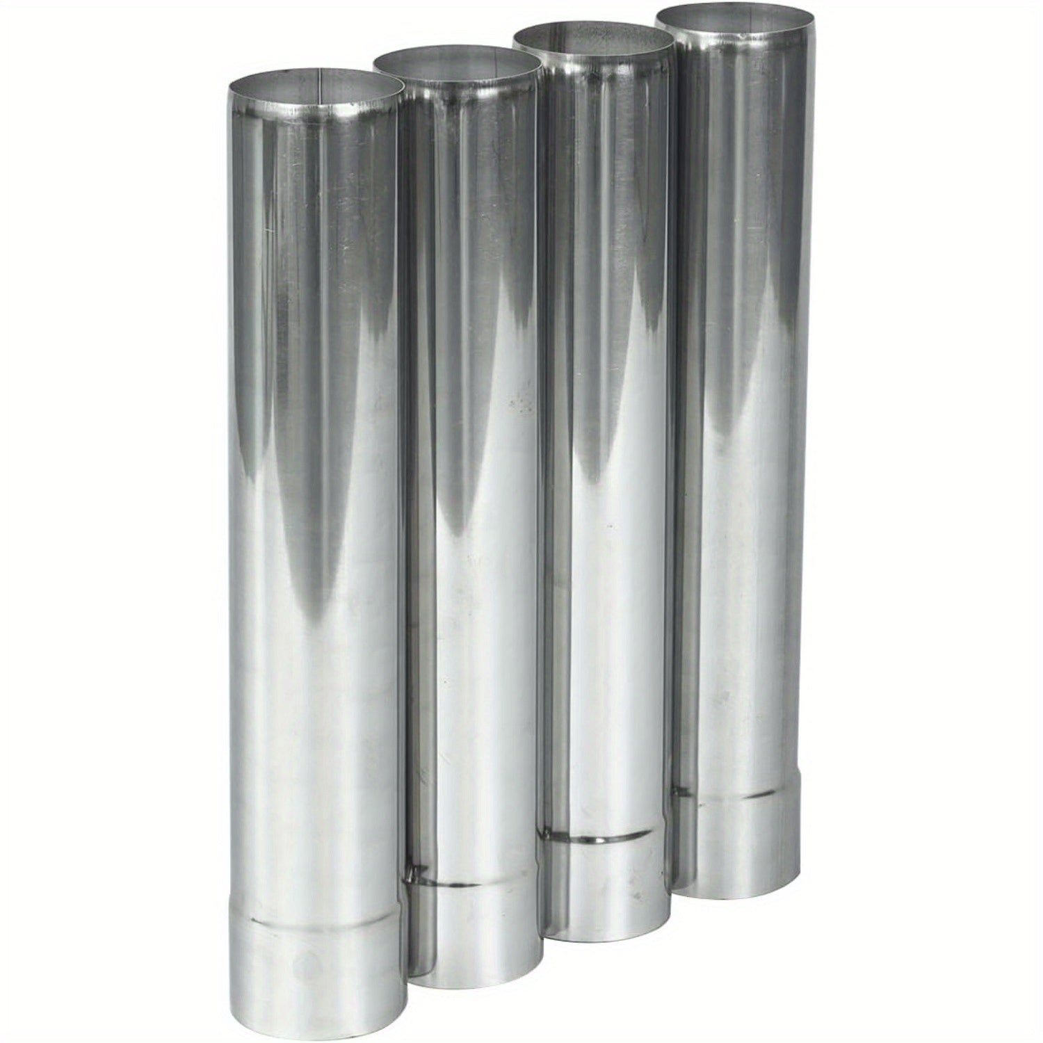 Stainless Steel Stove Pipe Extension 2-Section Straight Flue 5.99cm x 32cm