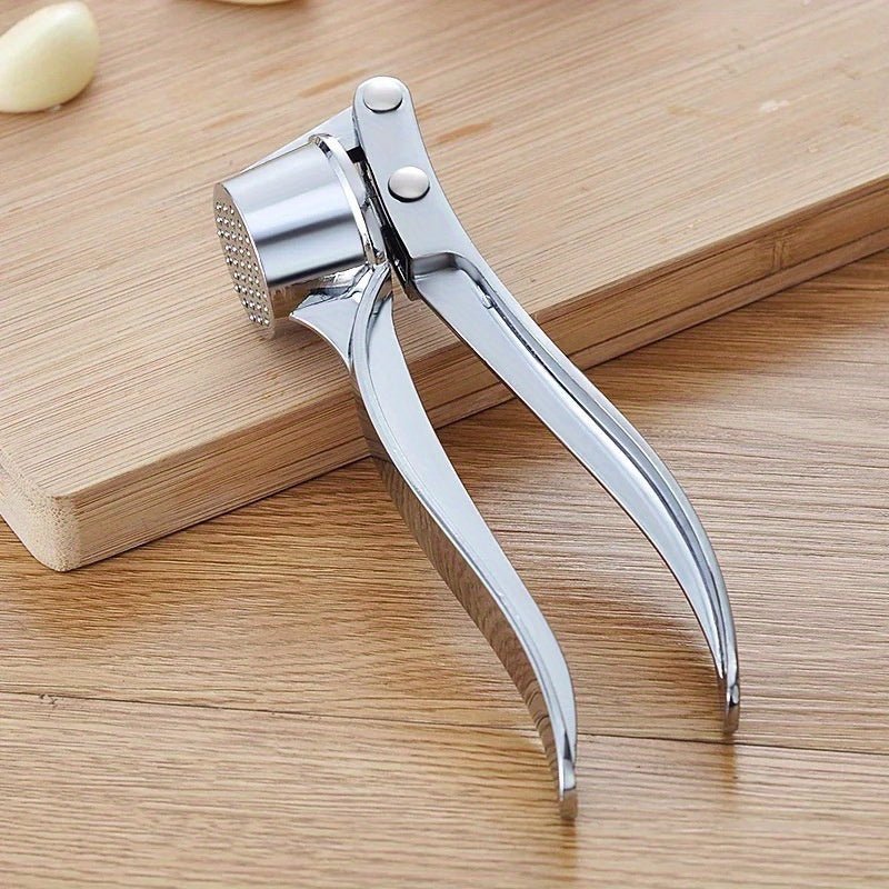 Premium Stainless Steel Garlic Press Manual Kitchen Gadget for Easy Crushing