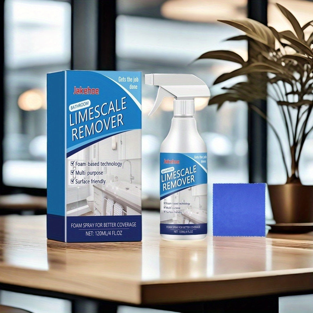 Koʻchadan tozalash uchun 120ml pufakchali hammom uchun kalsiy tozalovchi, dush va oshxona keramika sathlari uchun