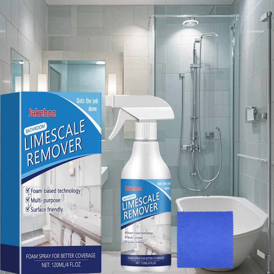 Koʻchadan tozalash uchun 120ml pufakchali hammom uchun kalsiy tozalovchi, dush va oshxona keramika sathlari uchun