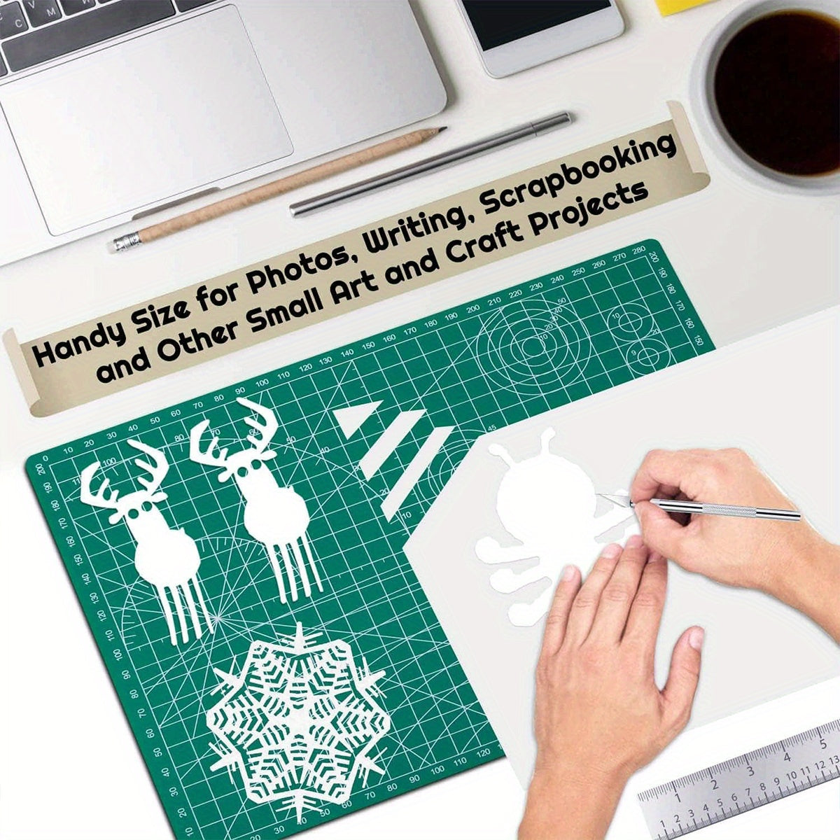 Durable PP Material Rotary Cutting Mat for Sewing and Scrapbooking A4