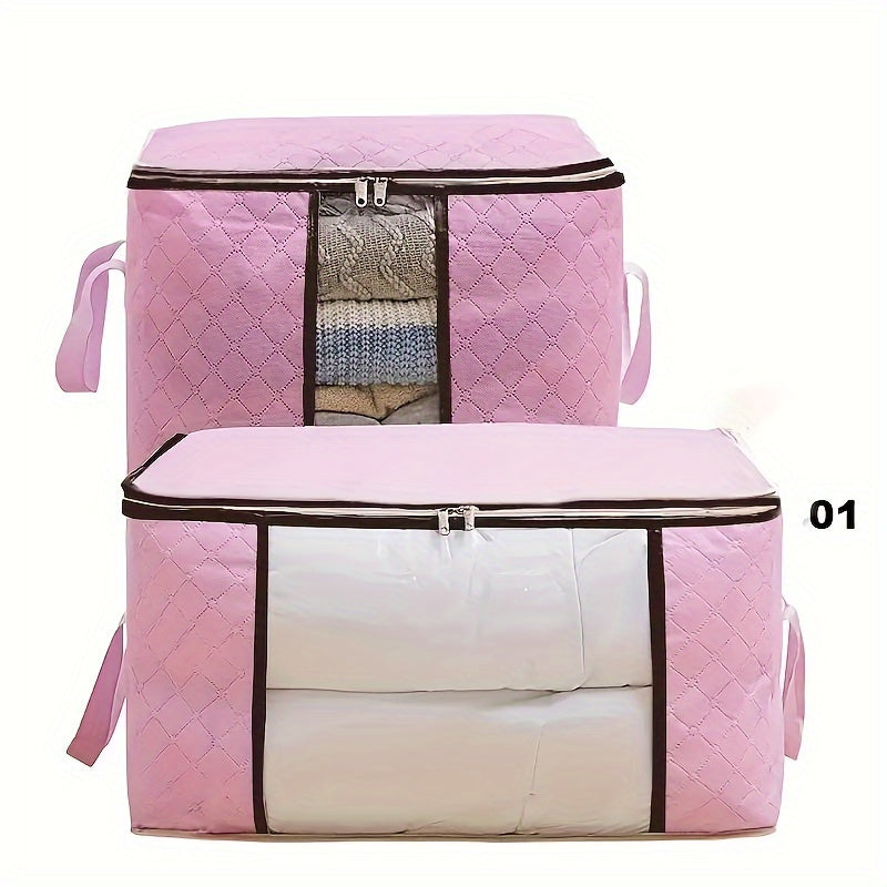Extra Large Storage Bag with Clear Window and Strong Handles for Closet and Under-Bed Storage