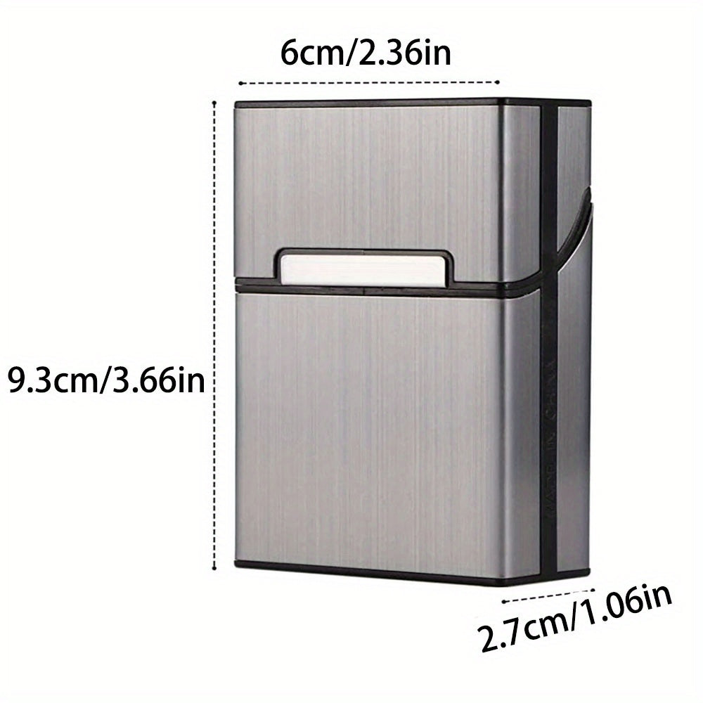 Men's Personalized Laser Engraved Metal Cigarette Case Gift Set for Boyfriend or Partner