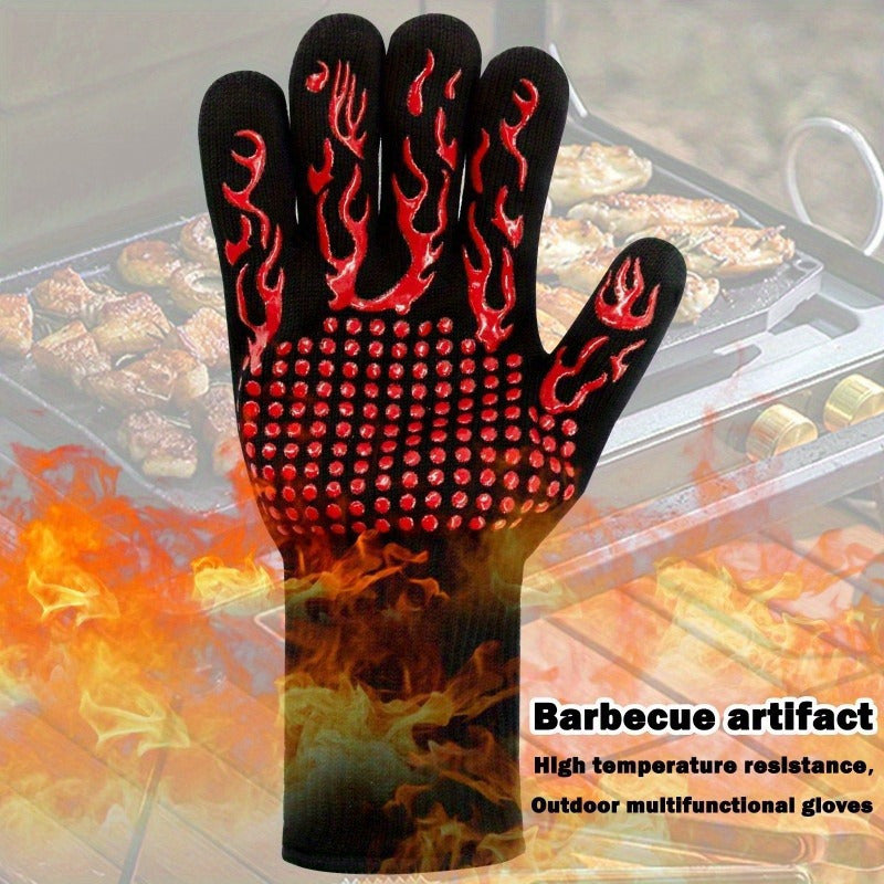 Silicone Oven Mitt Heat Resistant Non-Slip for Grilling Cooking Camping