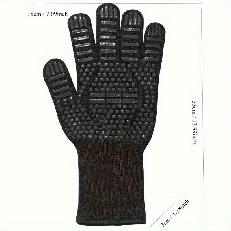 Silicone Oven Mitt Heat Resistant Non-Slip for Grilling Cooking Camping