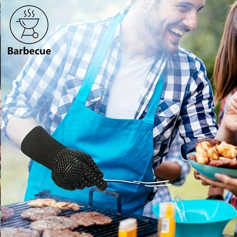 Silicone Oven Mitt Heat Resistant Non-Slip for Grilling Cooking Camping