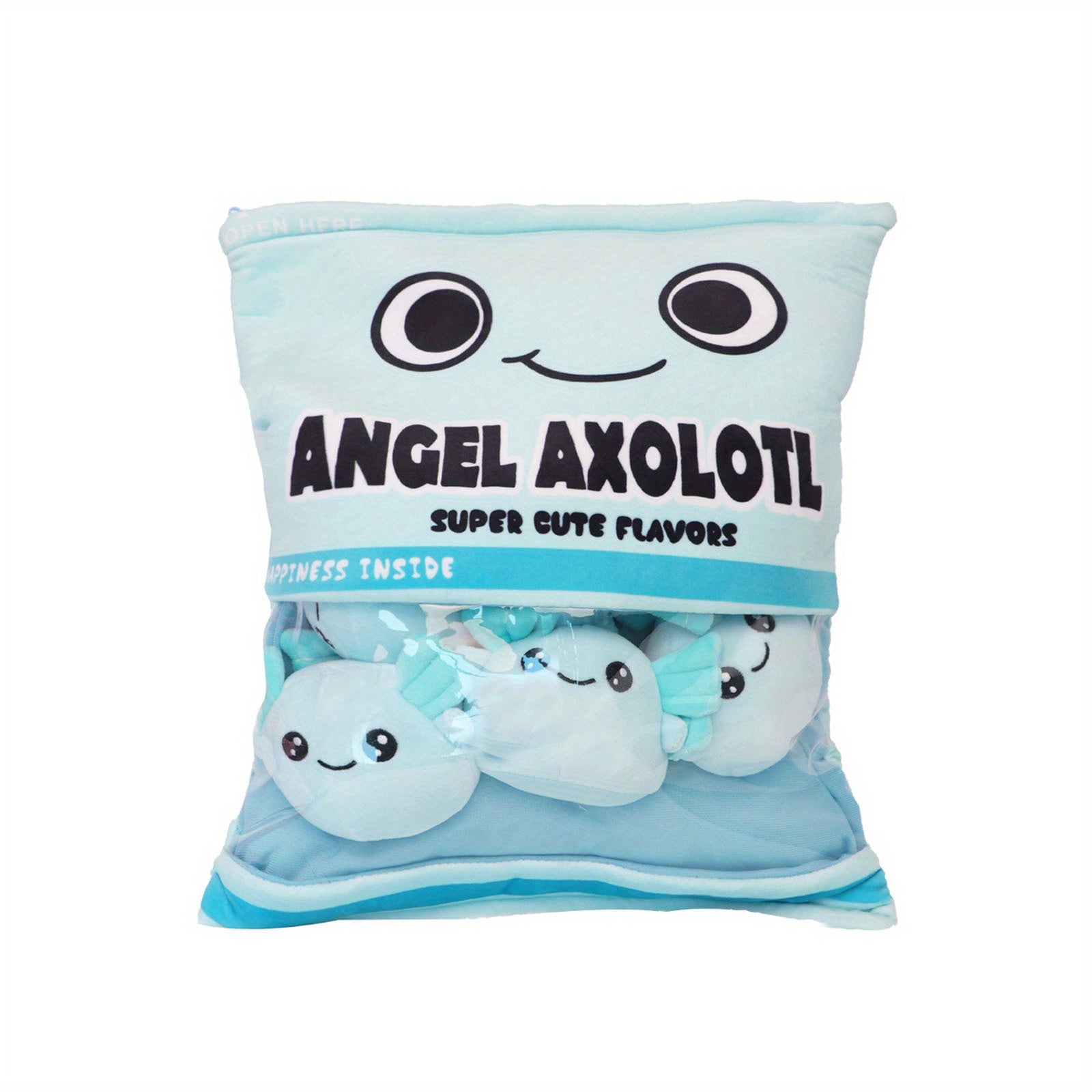 Juego de 6 pequeños peluches y 1 almohada linda para decoración infantil en casa y fiestas