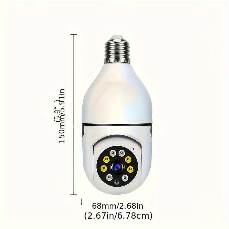 Cámara de seguridad PTZ WiFi para interior y exterior en 1080P con seguimiento de movimiento y compatibilidad con smartphone