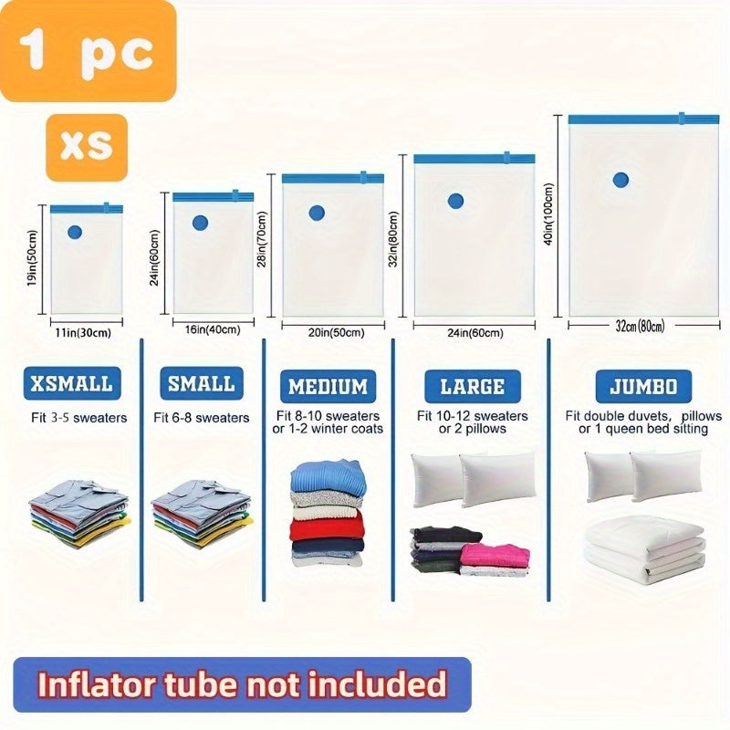 Vacuum Storage Bags for Clothing Bedding and Duvets Space Saving Organizer