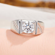 Vintage uslubidagi 2/5ct Moissanite to'y uzugi, nafis 925 kumush ramkada - kundalik kiyish va maxsus tadbirlar uchun ideal, mukammal yubiley yoki Sevishganlar kuni sovg'asi