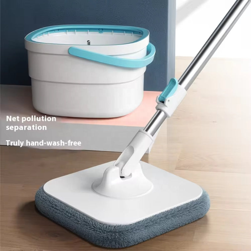 Stainless Steel Spin Mop and Bucket Set for Kitchen Bathroom Living Room