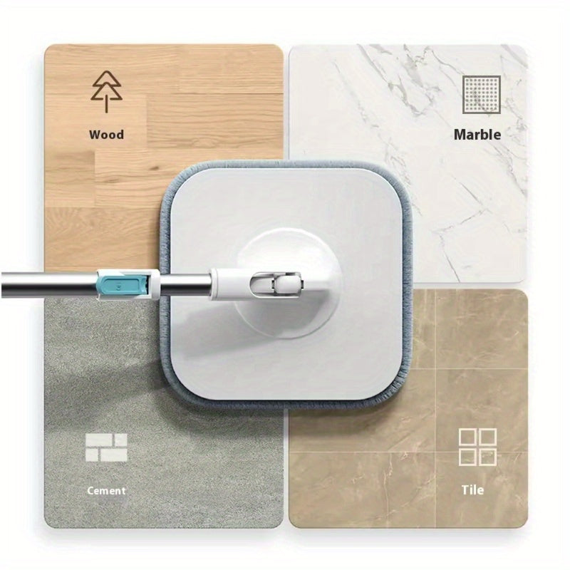 Набор швабры и ведра Lakuna из нержавеющей стали: идеально подходит для уборки кухни, ванной, гостиной и спальни