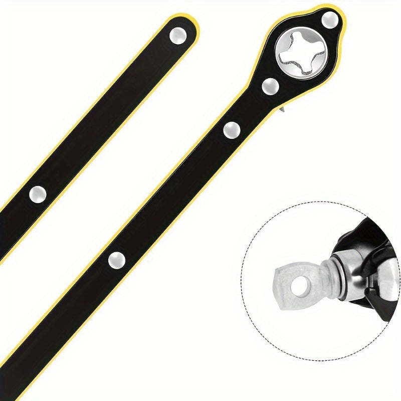 Car Lug Wrench Set 1/2/3/4pcs Ratchet Tire Wrench with 360° Rotation