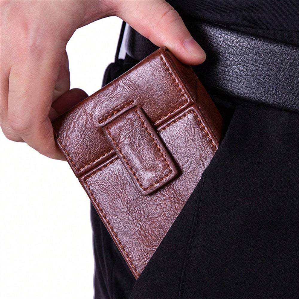 Estuche de cuero PU para cigarrillos con mechero, 20 cigarrillos, tapa abatible