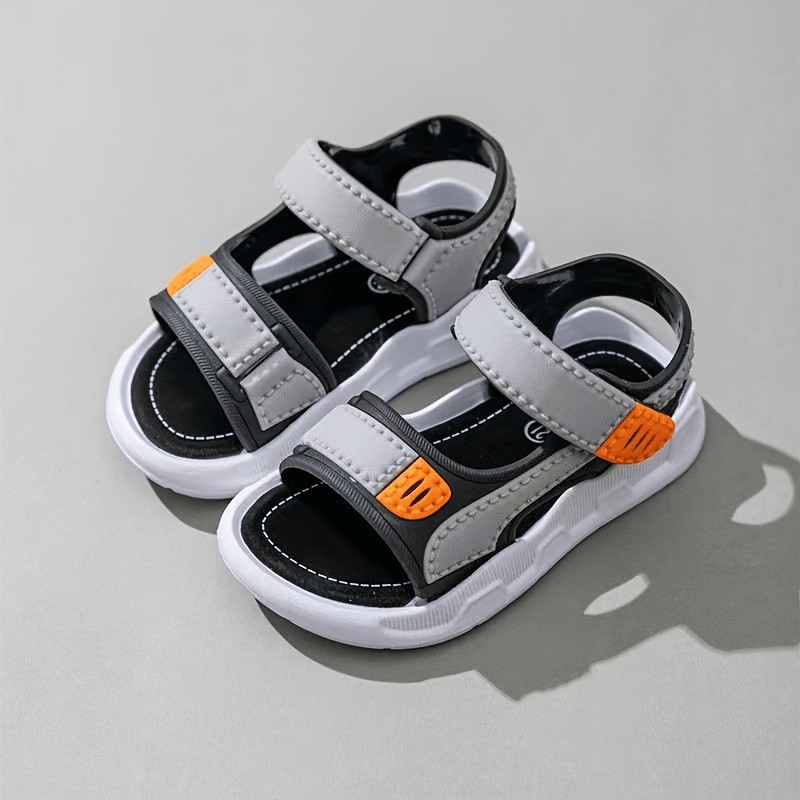 Boys Summer Sandals PVC Striped Breathable Low Top Casual Beach Toddler Kids
