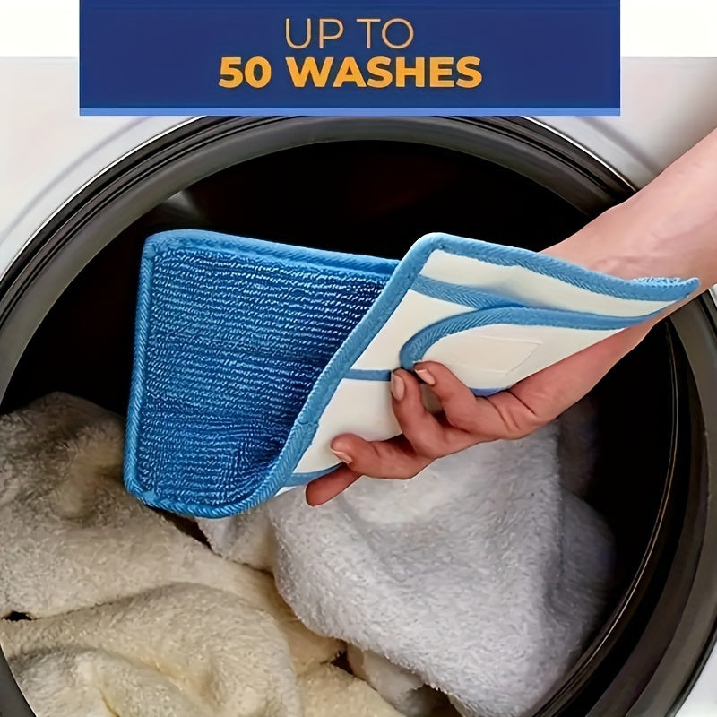 Microfiber Mop Pad Washable Absorbent Flat Floor Cleaning Cloth for Kitchen Bathroom