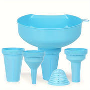 Kitchen Funnel Set BPA-Free Reusable Food Grade Multiple Sizes