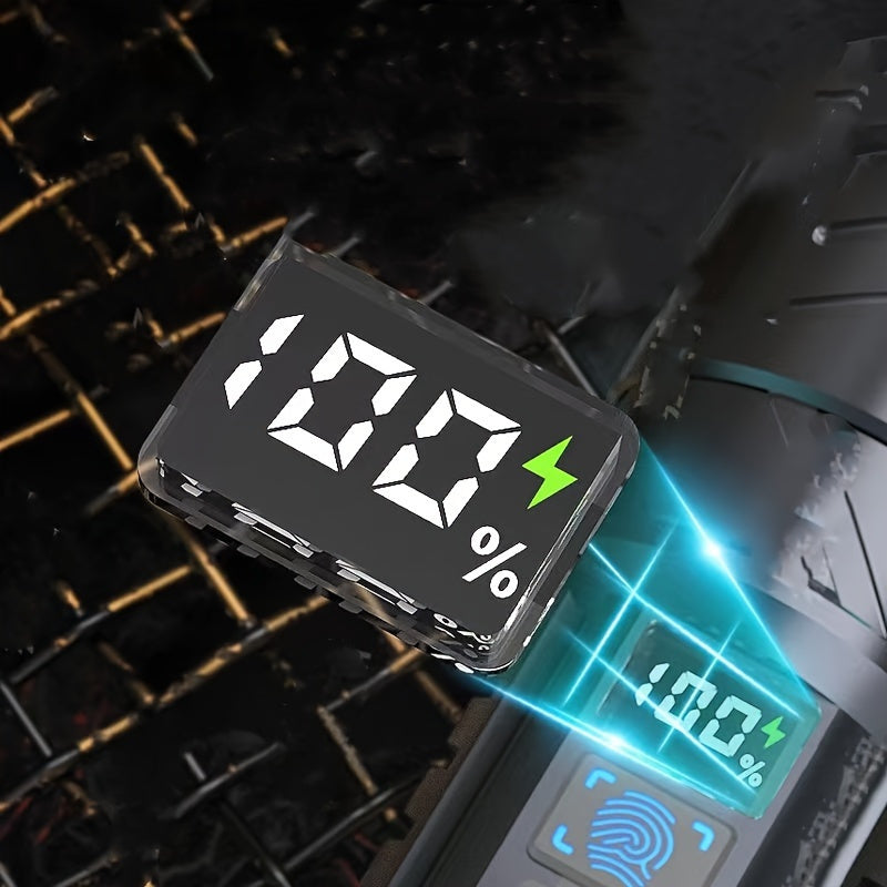 Qayta zaryadlanadigan LED proyektor, raqamli ko'rsatkich, ultra yuqori nurlar, tez Type-C zaryadlash, portativ ochiq havoda favqulodda yorug'lik, uzoq nurlar, USB zaryadlash, litiy batareya, plastik soyabon, lazer yo'q