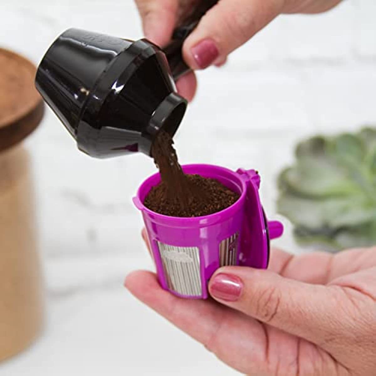 Plastic Coffee Measuring Scoop, Durable Kitchen Tool for Coffee Grounds and Powder