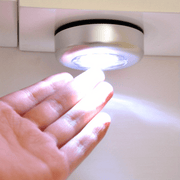 Smart LED Touch Sensor Night Light Cordless Battery-Powered Stick-On Cabinet Light for Kitchen Bathroom Bedroom