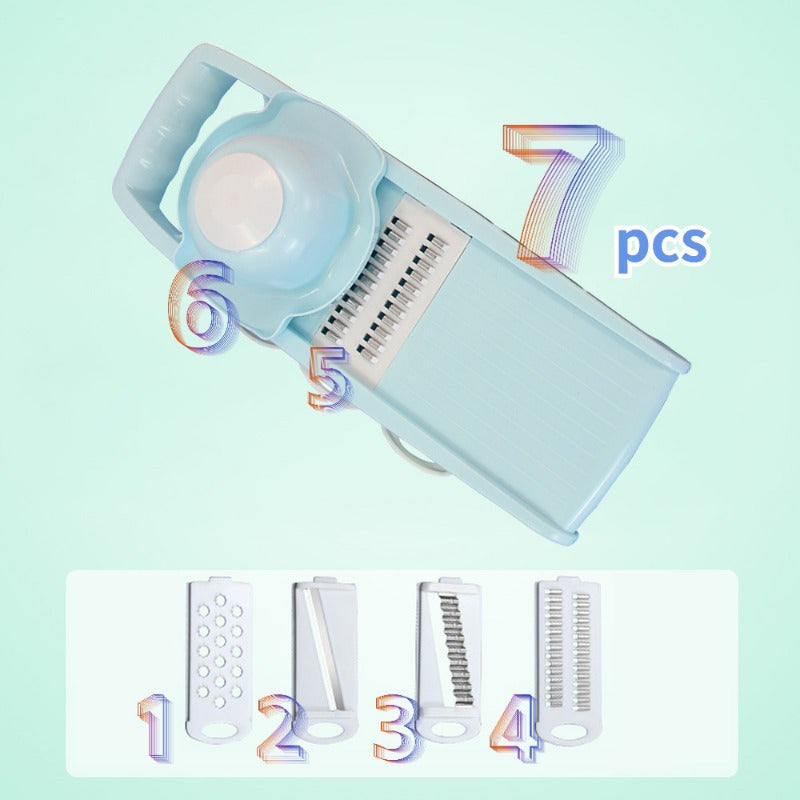 Set of 7 Manual Vegetable Choppers Food Slicer Dicer for Potatoes Onions Cucumbers