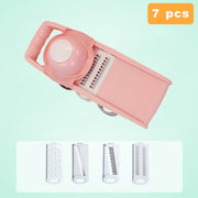 Set of 7 Manual Vegetable Choppers Food Slicer Dicer for Potatoes Onions Cucumbers