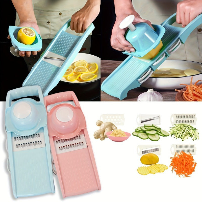 Set of 7 Manual Vegetable Choppers Food Slicer Dicer for Potatoes Onions Cucumbers