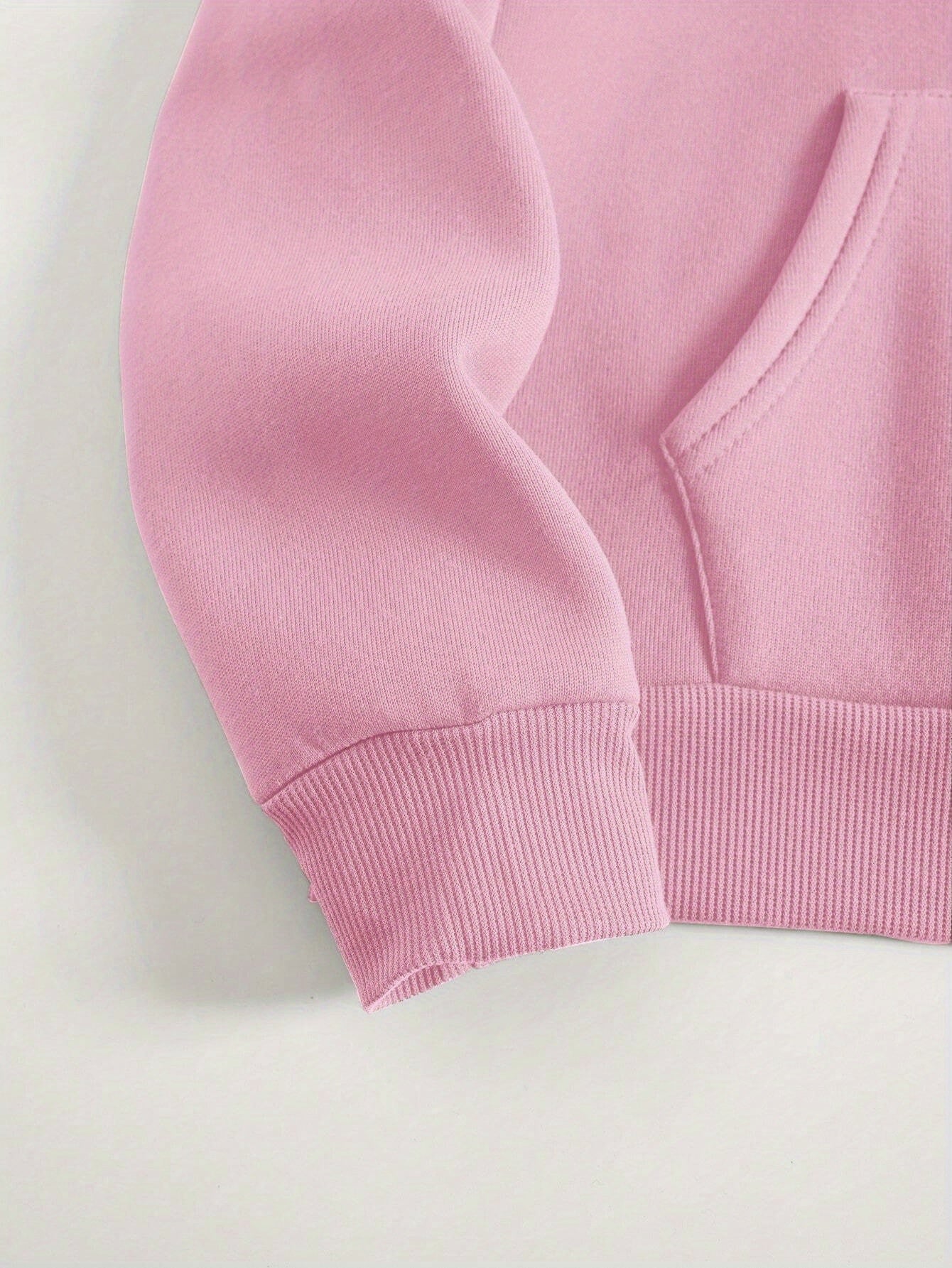 Plus Size Women's Heart Love Print Hoodie Long Sleeve Pullover