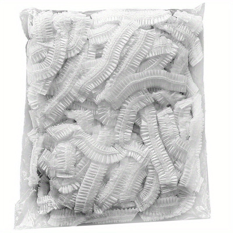 Disposable Plastic Food Covers, 100 Pack, Reusable, Kitchen and Dining Use