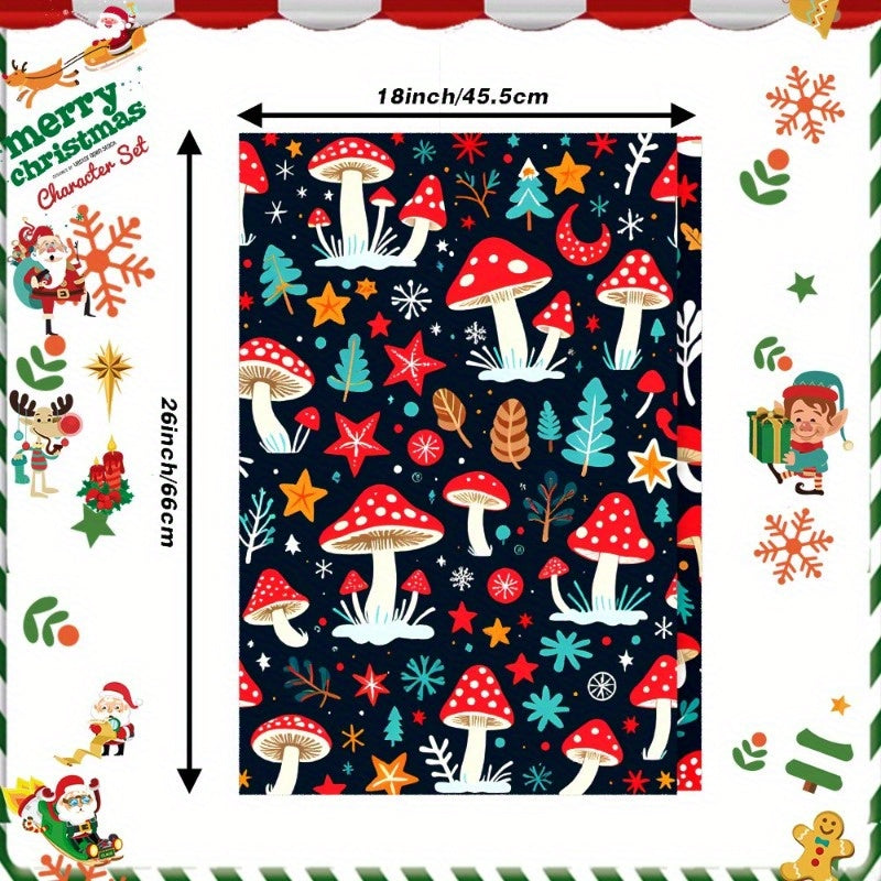 Two Pieces Snowflake Decorations 18x66.04cm LFPET Winter Holiday Decor