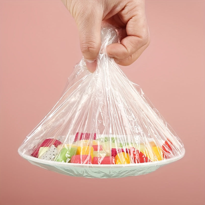 Одноразовые пластиковые крышки для хранения продуктов с эластичными завязками, многоразовые герметичные крышки для мисок и контейнеров