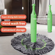 Spin Mop Head for Wet and Dry Cleaning, Easy-Wring, Kitchen and Bathroom Use