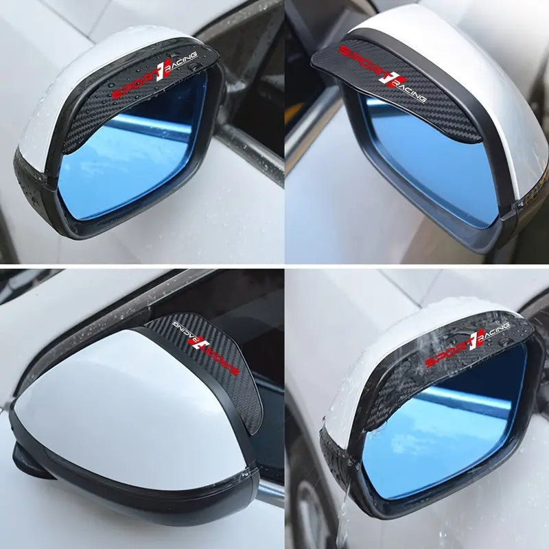 2-to'plam PVC Transport vositasi yon oynasi yomg'ir himoyachilari suv o'tkazmaydigan bardoshli ob-havo qoshlar