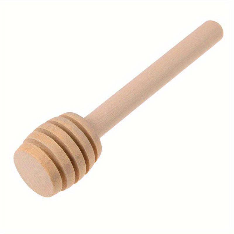 6-Inch Wooden Honey Dipper for Coffee Tea and Kitchen Use High-Quality