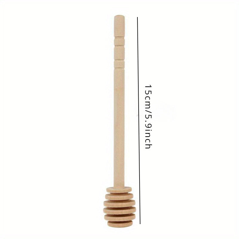 Wooden Honey Dipper 15.24cm and 40.64cm Kitchen Utensil for Honey Mixing