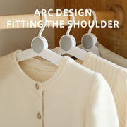 Set of 1 or 3 Portable Folding Plastic Clothes Hangers with Clips for Travel and Dorm